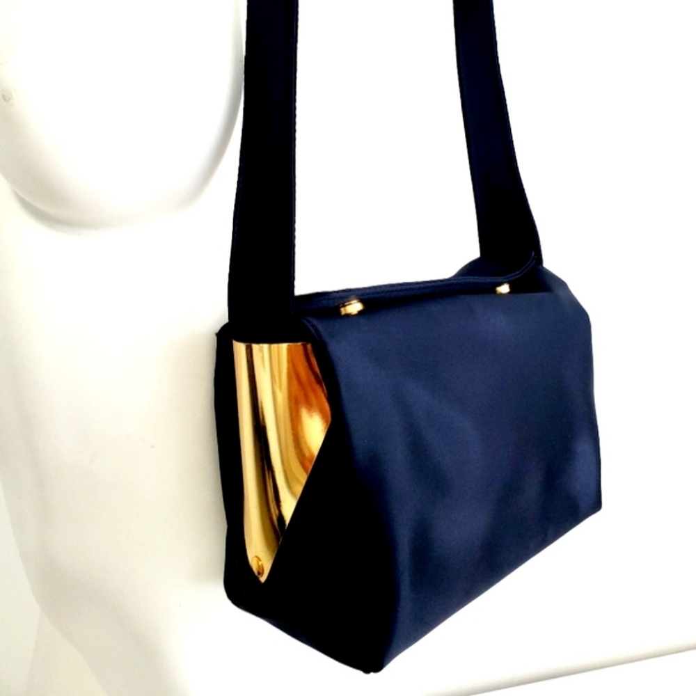Jeanne Lottie Blue and Gold Women's Shoulder Bag